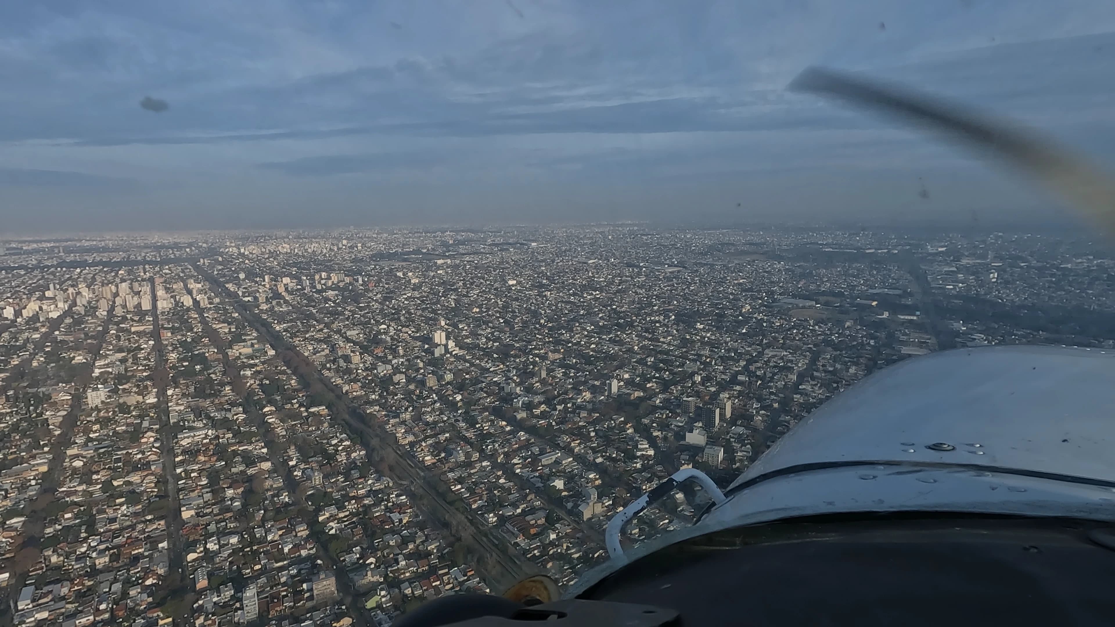 Vista aérea de Buenos Aires desde la avioneta